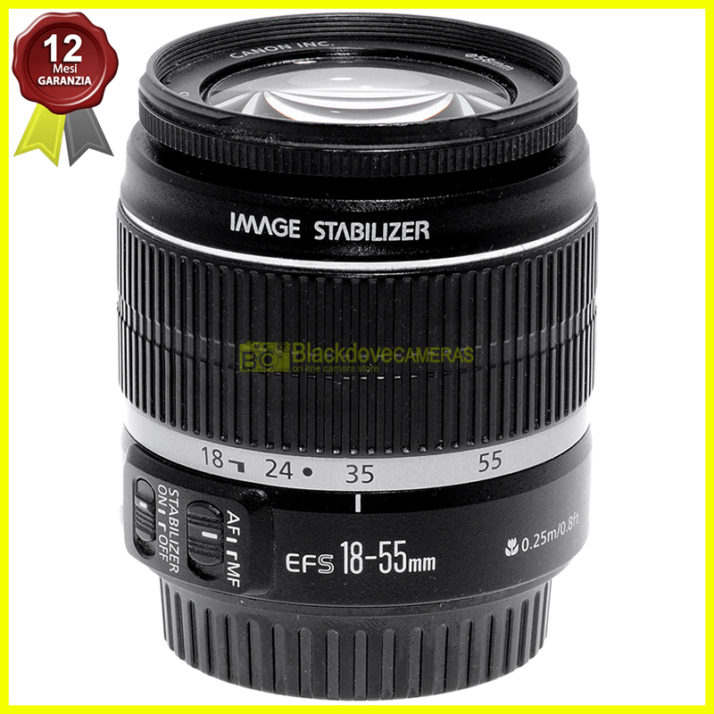 Canon EF-S 18-55mm f3,5-5,6. Obiettivo zoom per fotocamere digitali EOS AF.