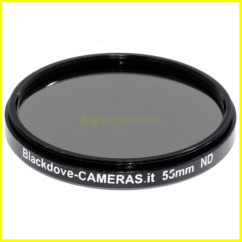 55mm. filtro Neutral density ND4 (+2 stops) Blackdove-cameras per obiettivi M55