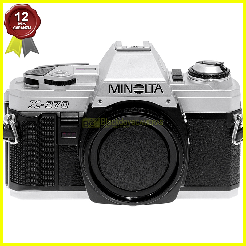 “Minolta X-370 silver fotocamera reflex automatica, otturatore elettronico