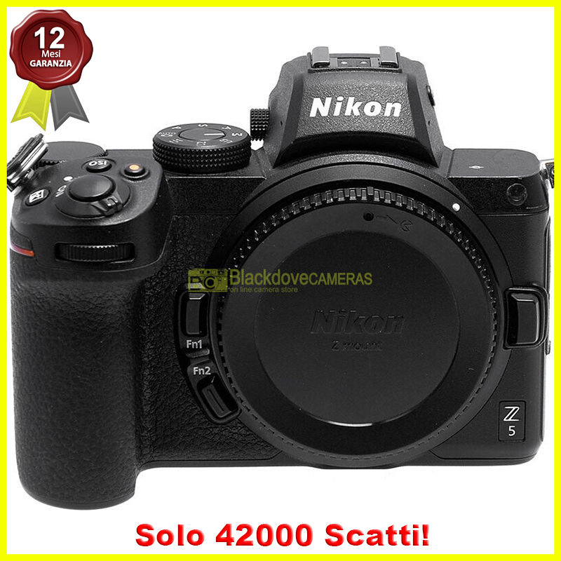 Nikon Z5 body fotocamera mirrorless digitale 24,3Mp. Macchina fotografica 4K