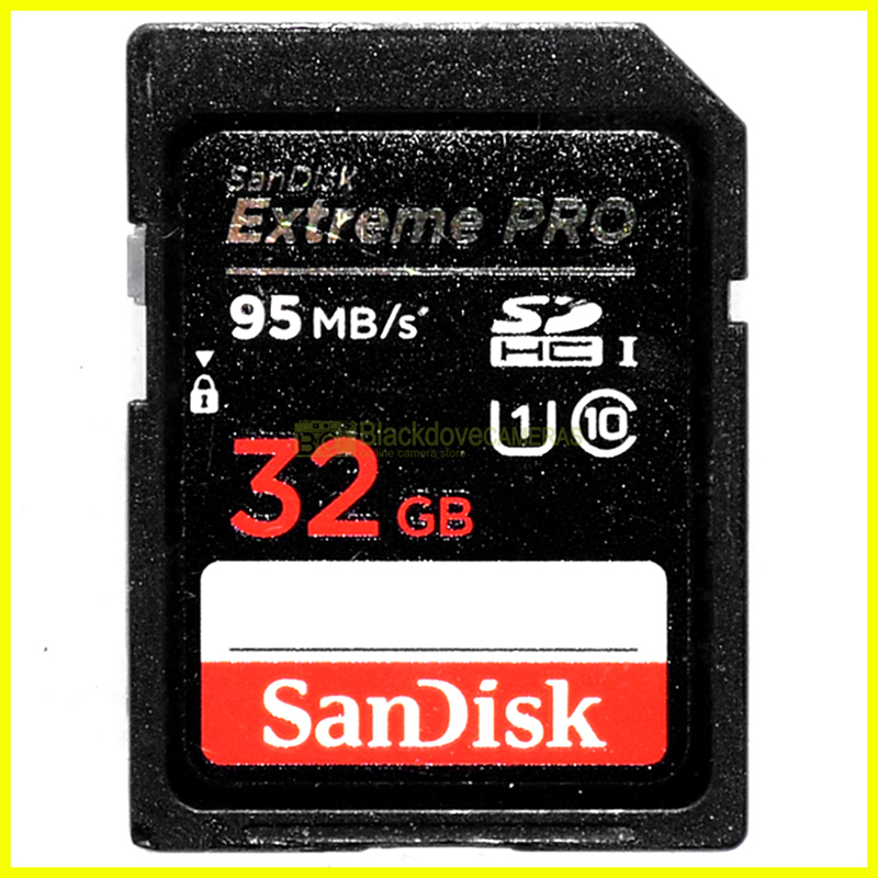 Scheda Secur Digital Sandisk Extreme Pro 95 Mb/s SDHC 32Gb Class 10. SD