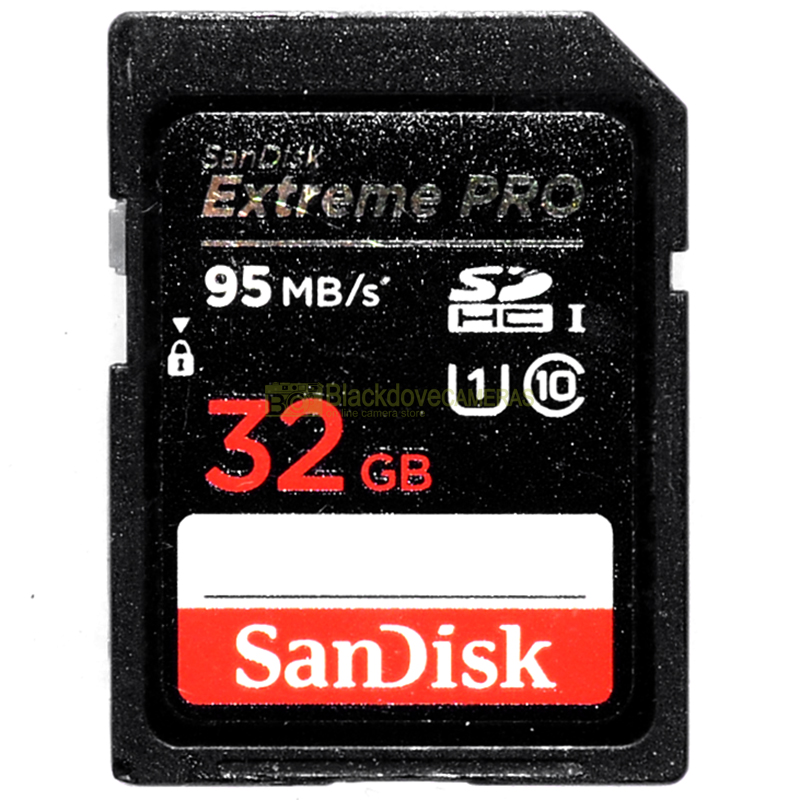 Scheda Secur Digital Sandisk Extreme Pro 95 Mb/s SDHC 32Gb Class 10. SD