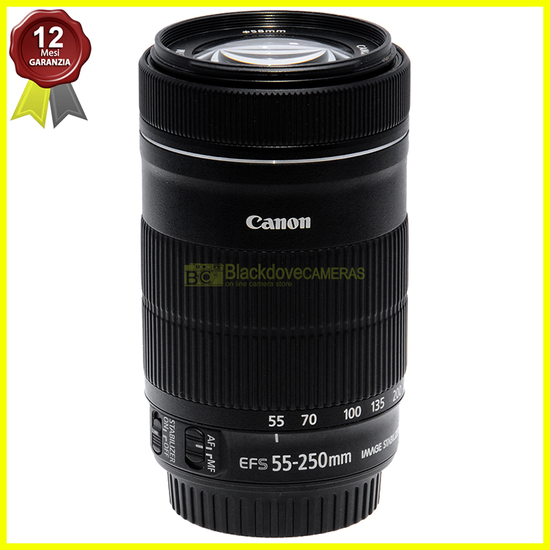 Canon EF-S 55/250mm f4-5,6 IS STM. Obiettivo Stabilizzato AF per reflex digitali