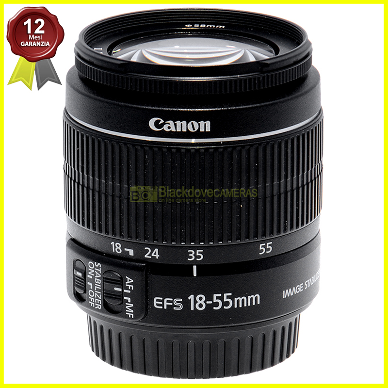 Canon EF-S 18/55mm. f3,5-5,6 IS II. Obiettivo autofocus per reflex digitali APS