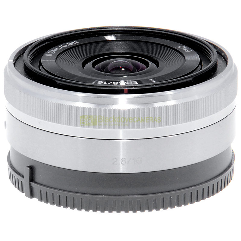 Sony E 16mm f2,8 Silver obiettivograndangolare per fotocamere Sony E-Mount APS-C