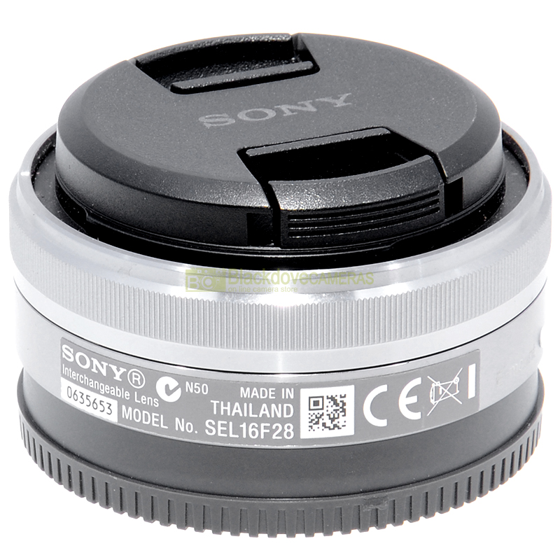 Sony E 16mm f2,8 Silver obiettivograndangolare per fotocamere Sony E-Mount APS-C