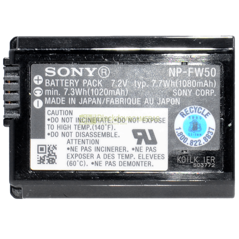 Batteria Sony NP-FW50 Serie 1020 mAh per fotocamere Nex e Alpha