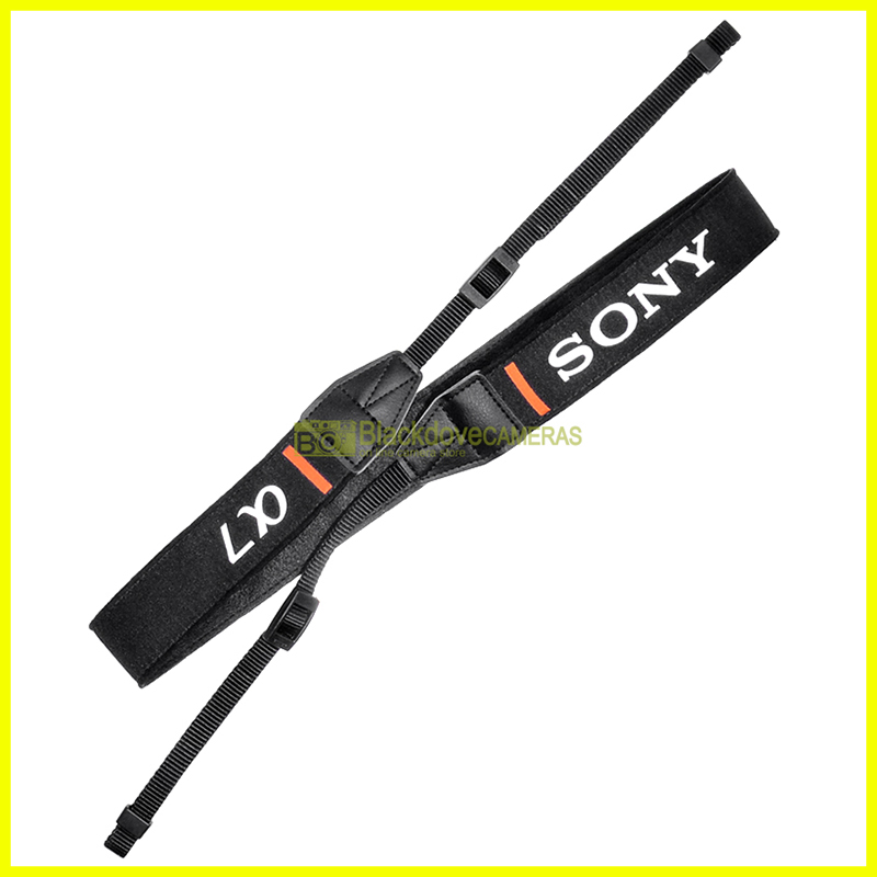 Tracolla originale per fotocamere mirrorless Sony Alpha. Genuine camera strap.