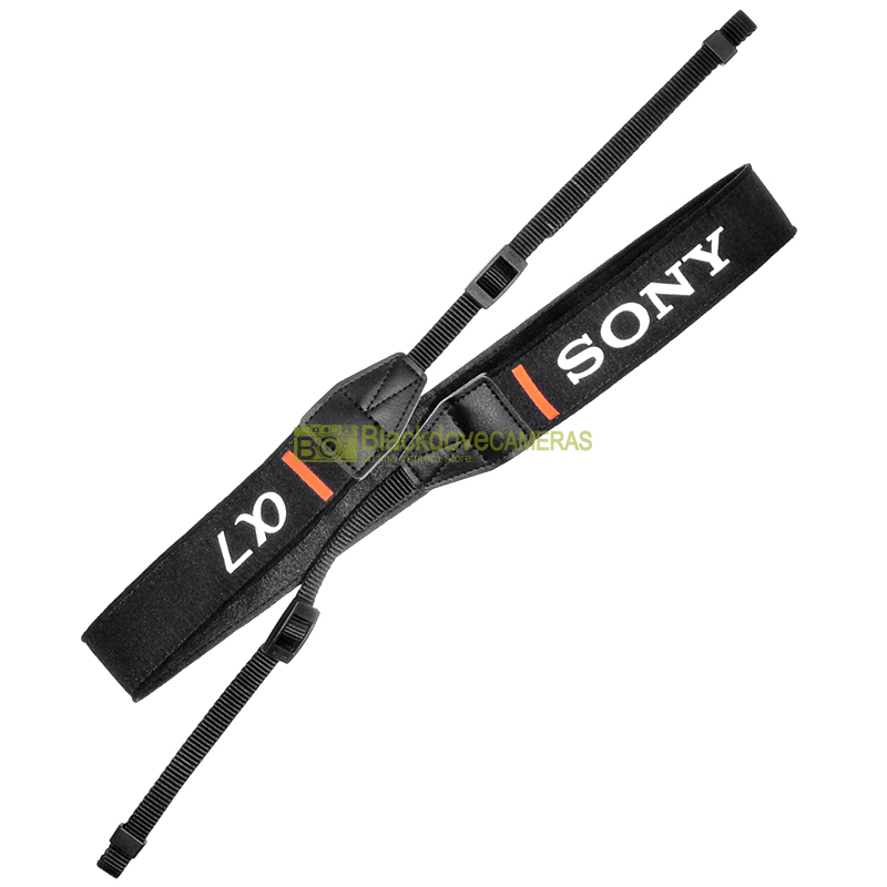 Tracolla originale per fotocamere mirrorless Sony Alpha. Genuine camera strap.