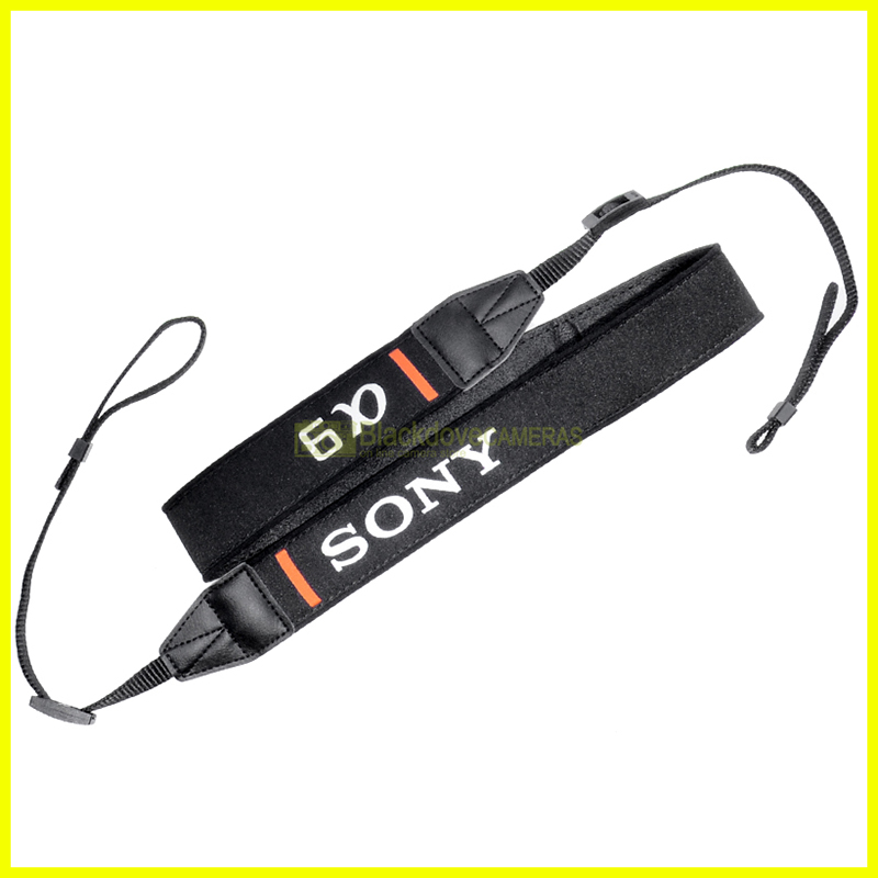 Tracolla originale per fotocamere mirrorless Sony Alpha. Genuine camera strap.