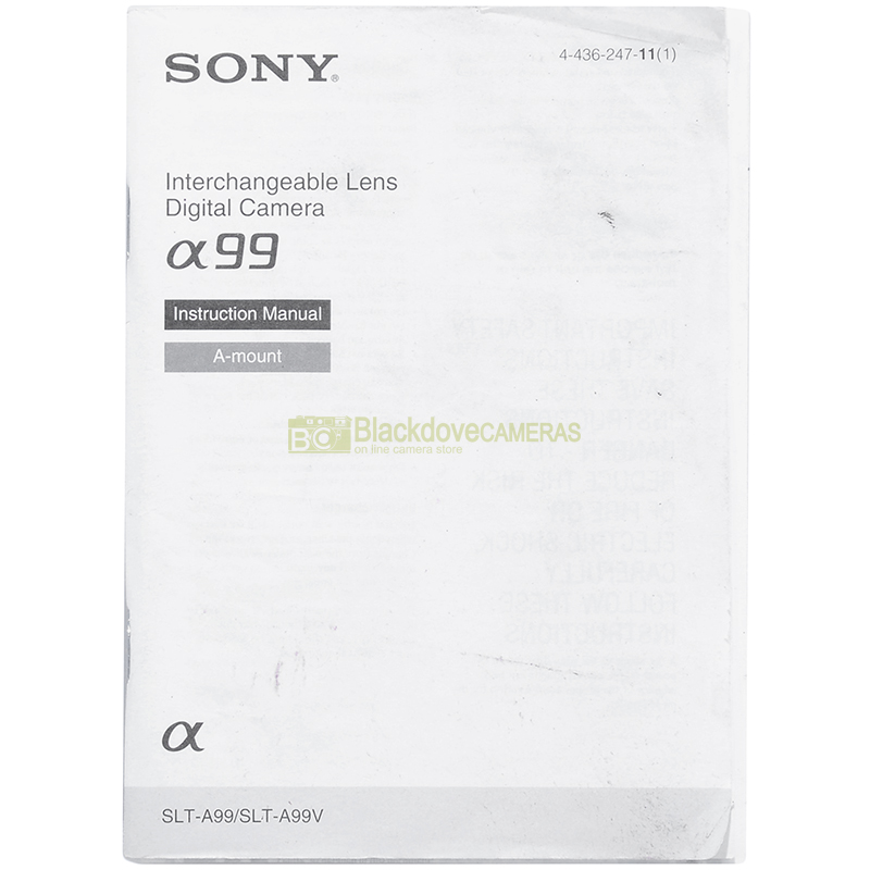 “Manuale fotocamera Sony”