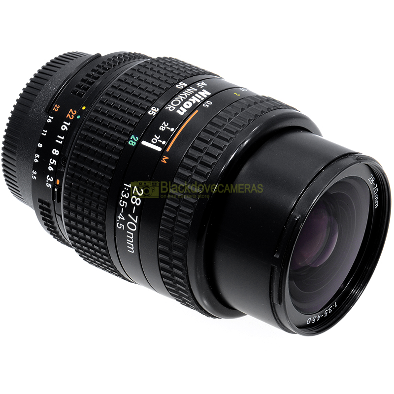 Nikon AF zoom Nikkor 28/70mm f3,5-4,5 obiettivo full frame per fotocamere.