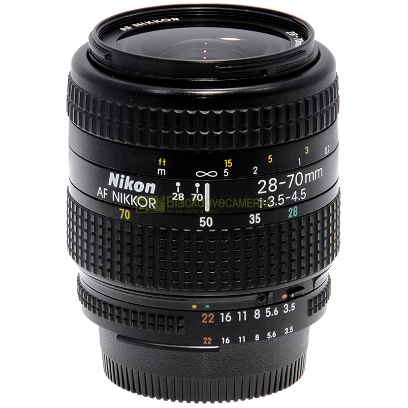 Nikon AF zoom Nikkor 28/70mm f3,5-4,5 obiettivo full frame per fotocamere.