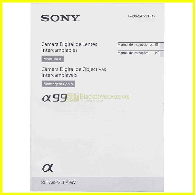 “Manuale fotocamera Sony”