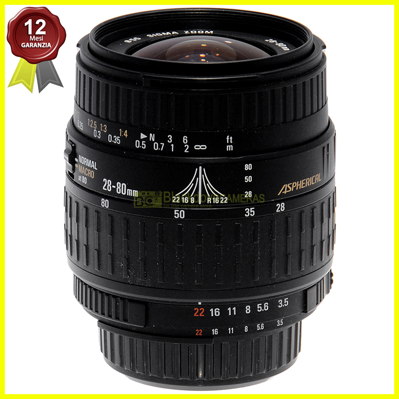 Nikon AF-D Nikkor 28/80mm f4-5,6 Black. Obiettivo full frame FX per fotocamere