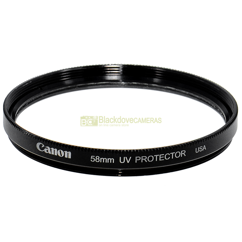 58mm. Filtro UV Protector originale Canon con vite M58. Ultra violet filter.