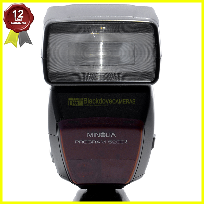 Minolta flash 5200i N° guida 52 per fotocamere Dynax e Maxxum a pellicola