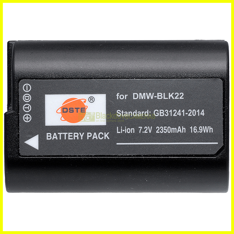 DSTE DMW-BLK22 batteriaoriginale per Panasonic Lumix S5/GH6/G9/GH5/GH5 M2