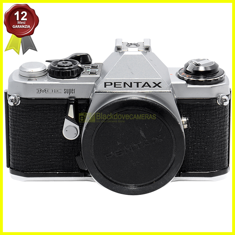 Pentax ME Super body silver fotocamera reflex automatica analogica a pellicola.