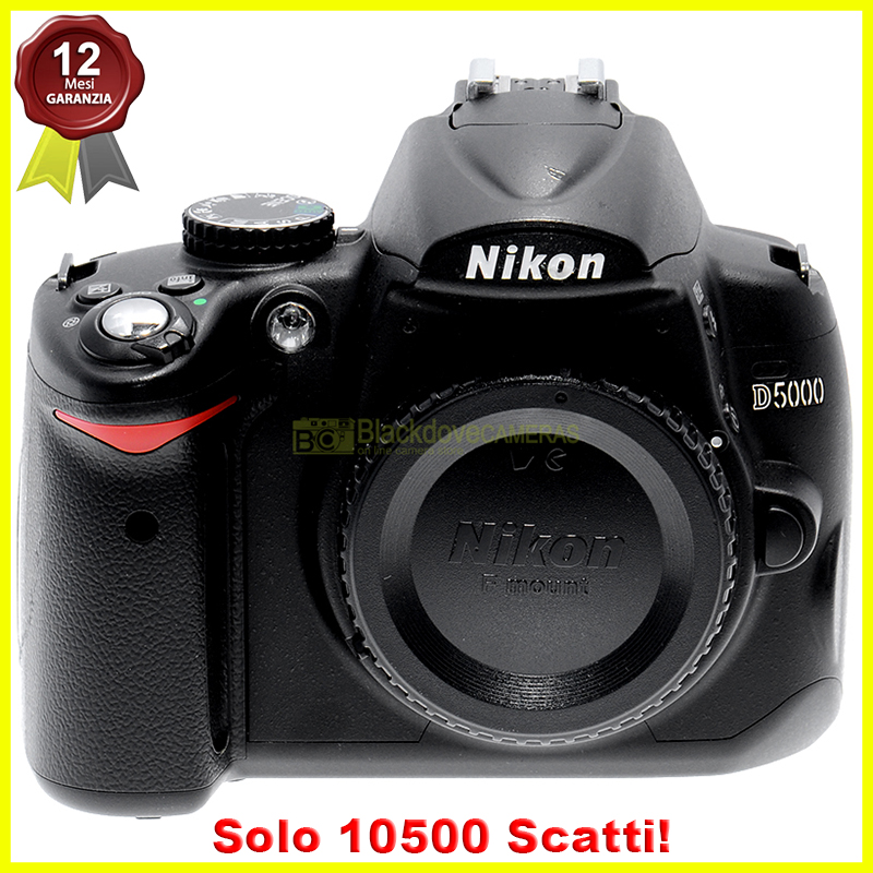 Nikon D5000 body fotocamera reflex digitale. Macchina fotografica. Video HD.