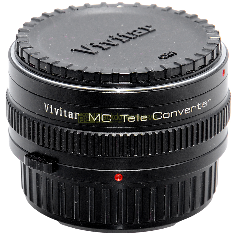 “Moltiplicatore di focale 2X Vivitar MC Tele Converter per fotocamere Olympus OM”=