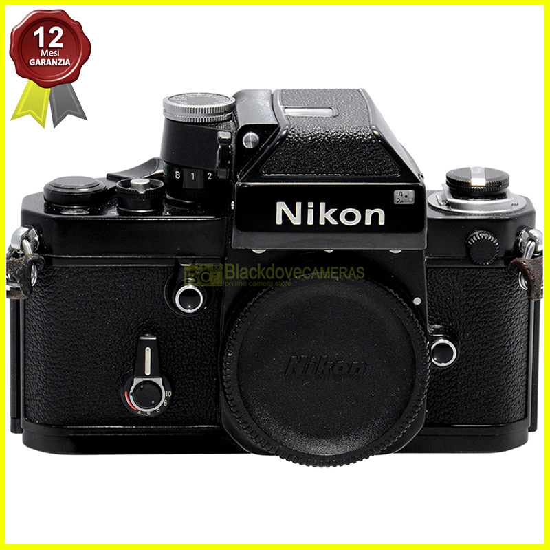 Nikon F2 black con pentaprisma Photomic DP-1. Fotocamera reflex a pellicola