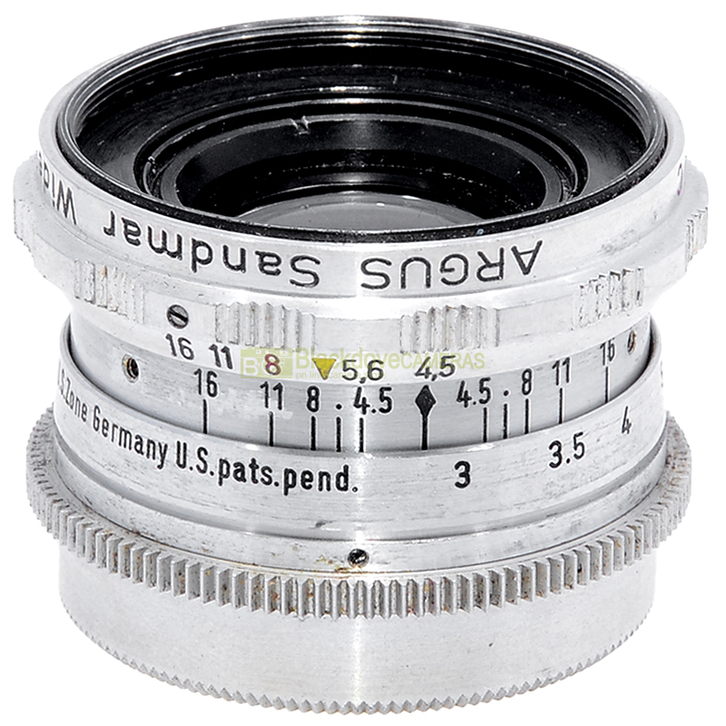 Argus Sandmar Wide Angle 35mm. f4,5 Silver. Obiettivo a vite per M33 Mount