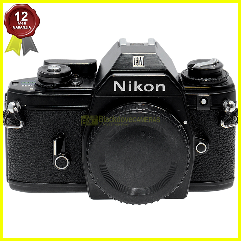 Nikon EM Black fotocamera reflex automatica a pellicola, macchina fotografica.