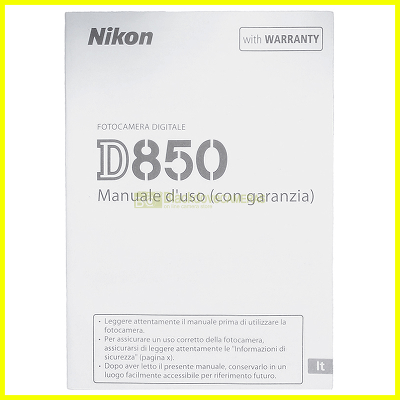 “Manuale fotocamera Nikon”