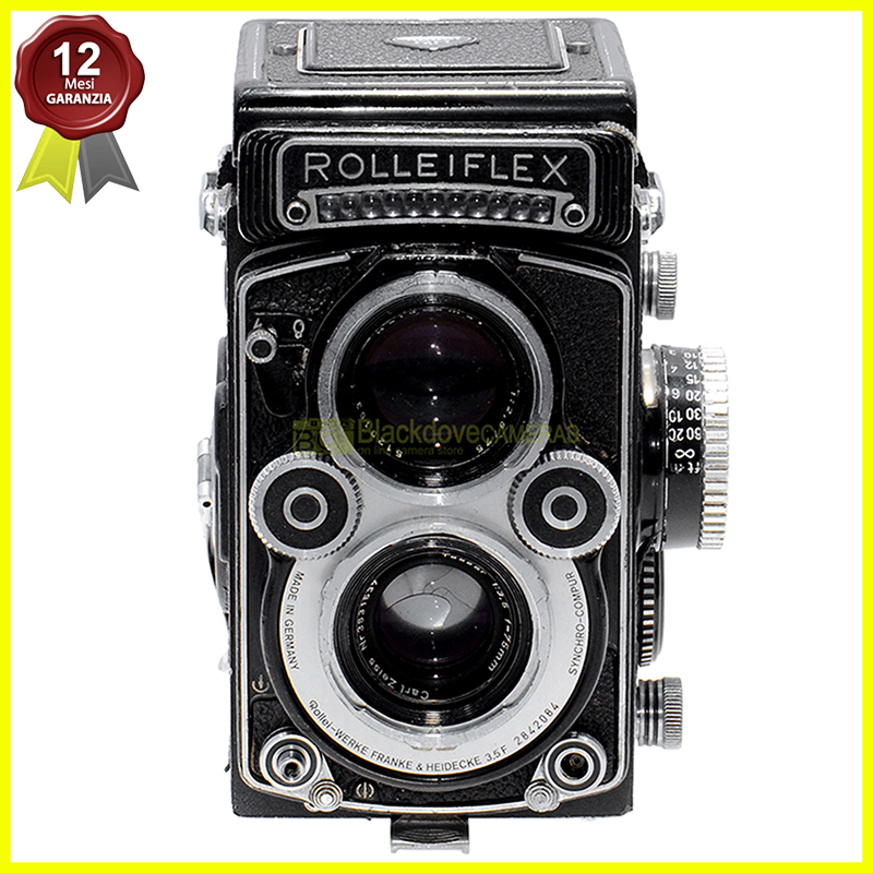 Rollei Rolleiflex 3,5 F model 3 fotocamera biottica con Zeiss Tessar 75mm f3,5