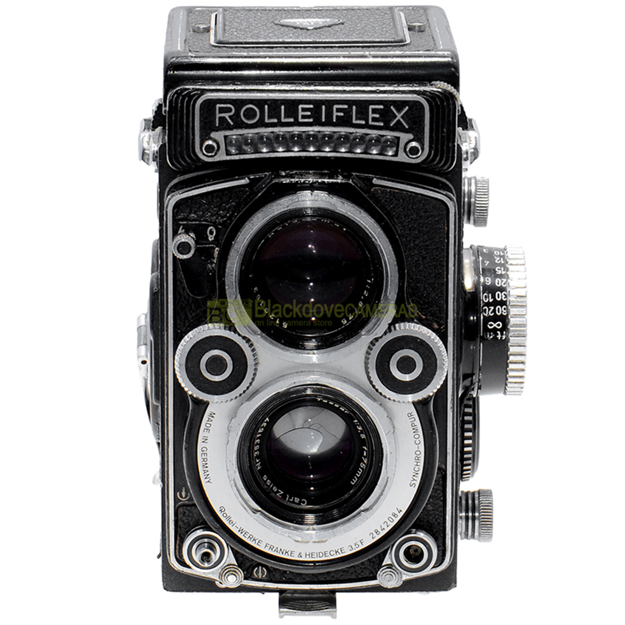 Rollei Rolleiflex 3,5 F model 3 fotocamera biottica con Zeiss Tessar 75mm f3,5