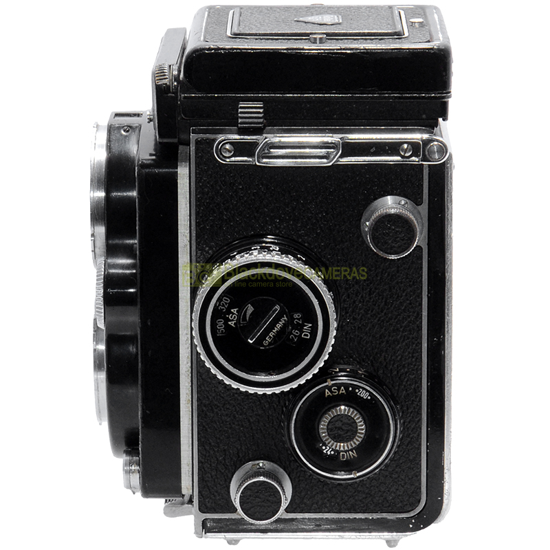 Rollei rolleiflex 3,5 F model 3 fotocamera biottica con Zeiss Tessar 75mm f3,5