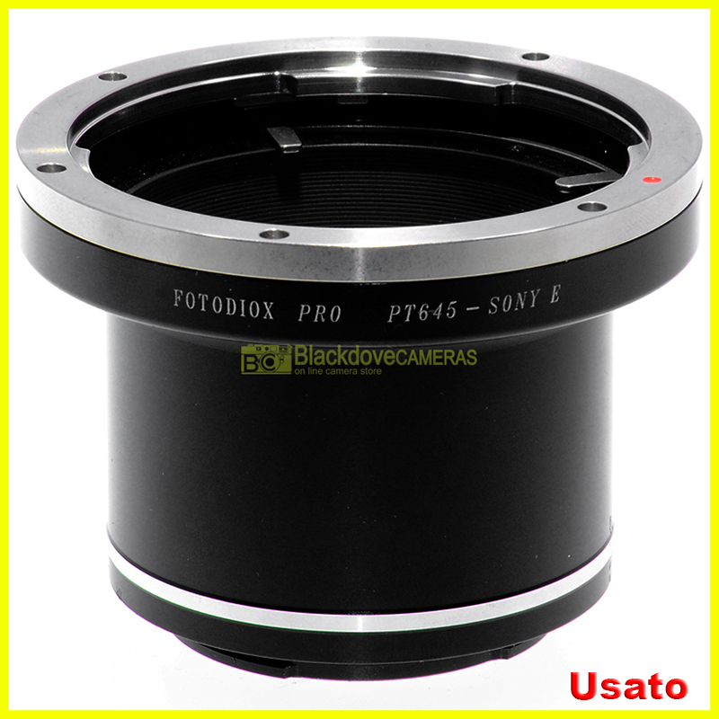 Adapter per obiettivi Pentax 645 su fotocamere Sony E-Mount e Nex. Adattatore