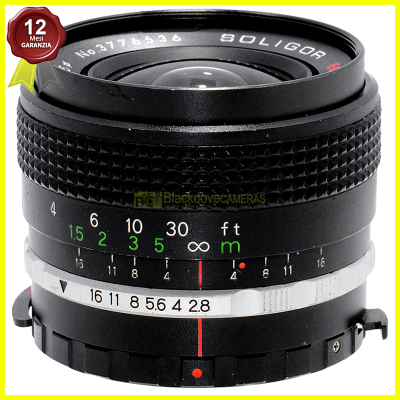 “Soligor 28mm f2,8 EC obiettivo per fotocamere reflex Miranda a pelicola ”