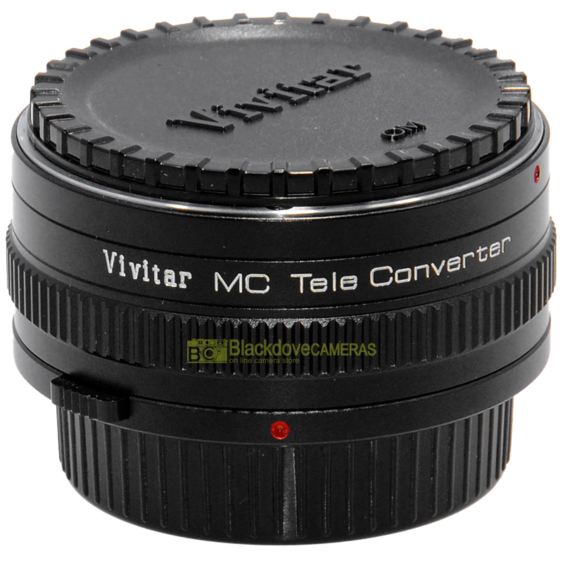 “Moltiplicatore di focale 2X Vivitar MC Tele Converter per fotocamere Olympus OM”=