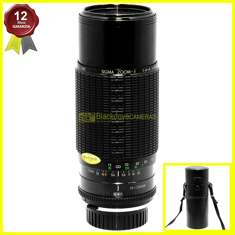 Sigma 75/250mm f4-5 obiettivo zoom per fotocamere reflex Olympus OM