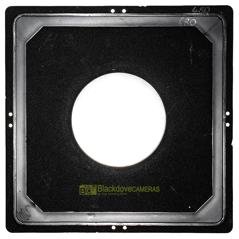 Linhof piastra porta obiettivi 160x160 mm diametro foro 66mm. per banchi ottici