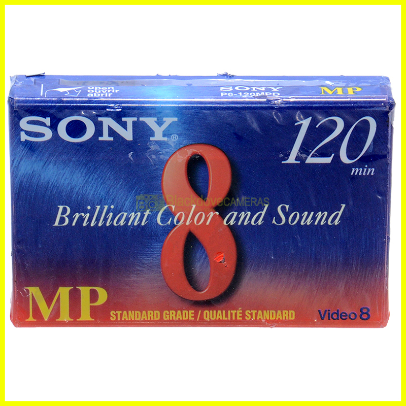 Sony P6-120MP Videocassetta Video 8, nuova sigillata. Vergine. 120' SP 240' LP