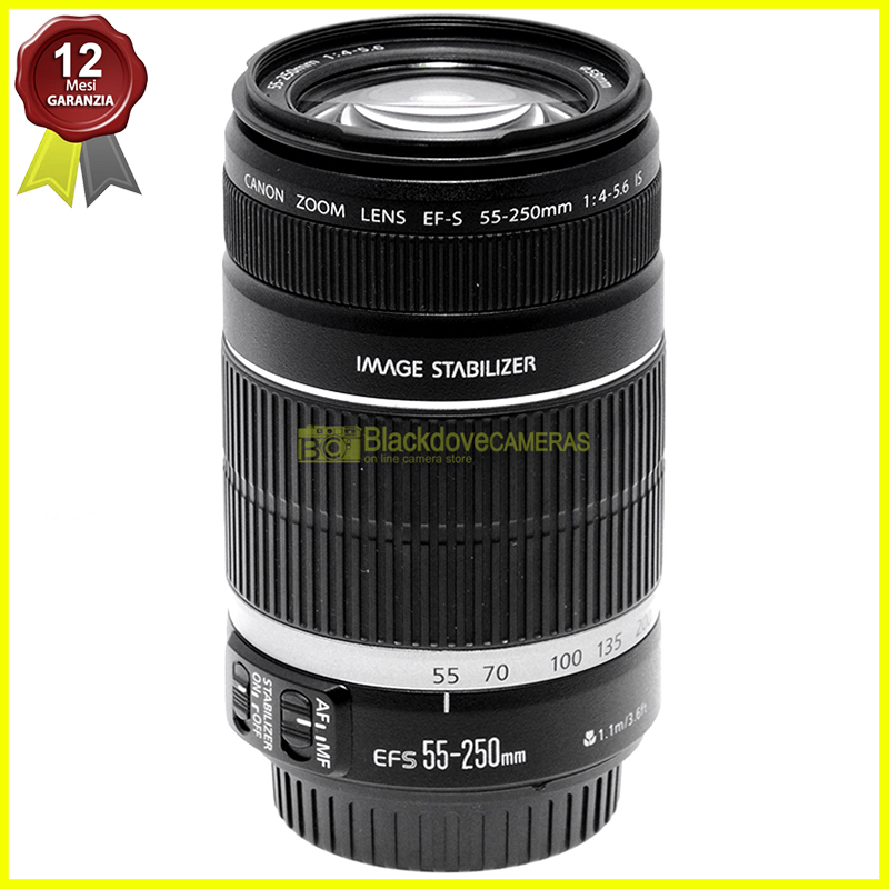 Canon EF-S 55/250mm f4-5,6 IS II Obiettivo AF per fotocamere reflex digitali APS