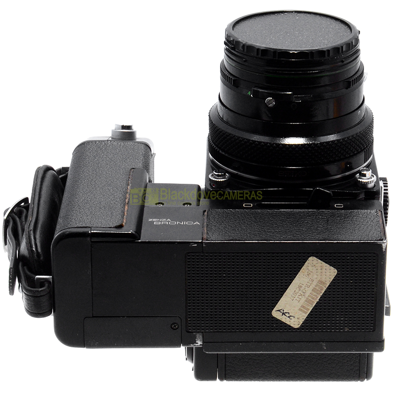 Zenza Bronica ETR 6x4,5 con Zenzanon 75mm. f2,8, magazzino, motore, pozzetto 