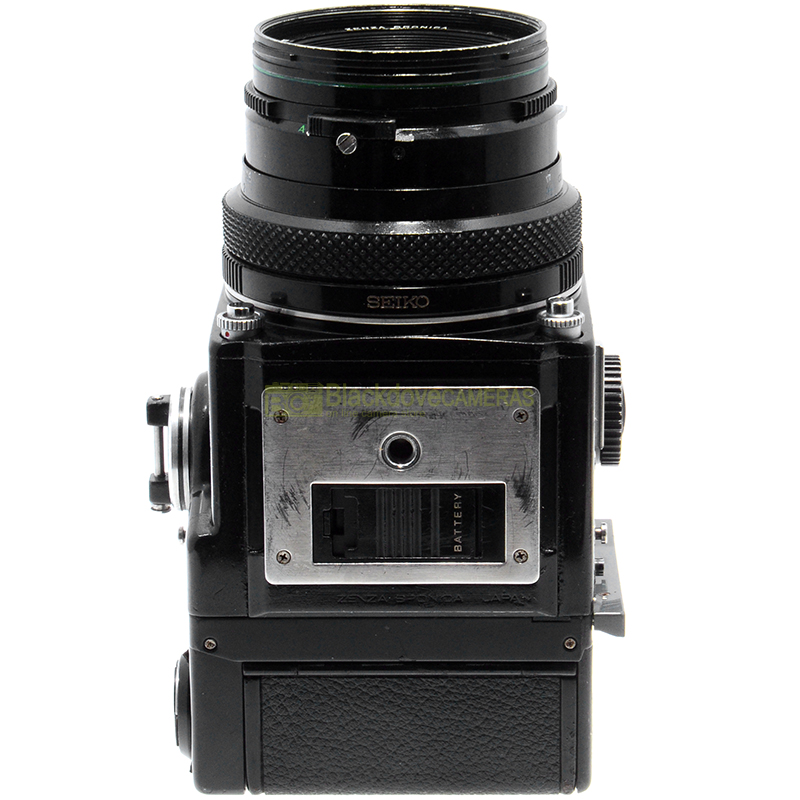 Zenza Bronica ETR 6x4,5 con Zenzanon 75mm. f2,8, magazzino, motore, pozzetto 