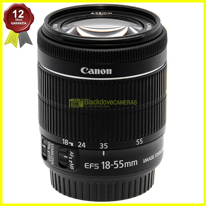 Canon EF-S 18/55mm. f3,5-5,6 IS STM. Obiettivo autofocus per reflex digitali APS