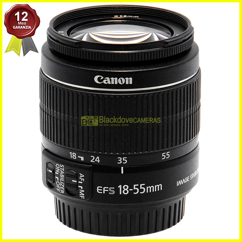 Canon EF-S 18/55mm. f3,5-5,6 IS II. Obiettivo autofocus per reflex digitali APS