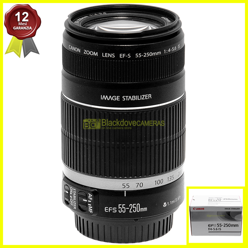 Canon EF-S 55/250mm f4-5,6 IS II Obiettivo AF per fotocamere reflex digitali APS