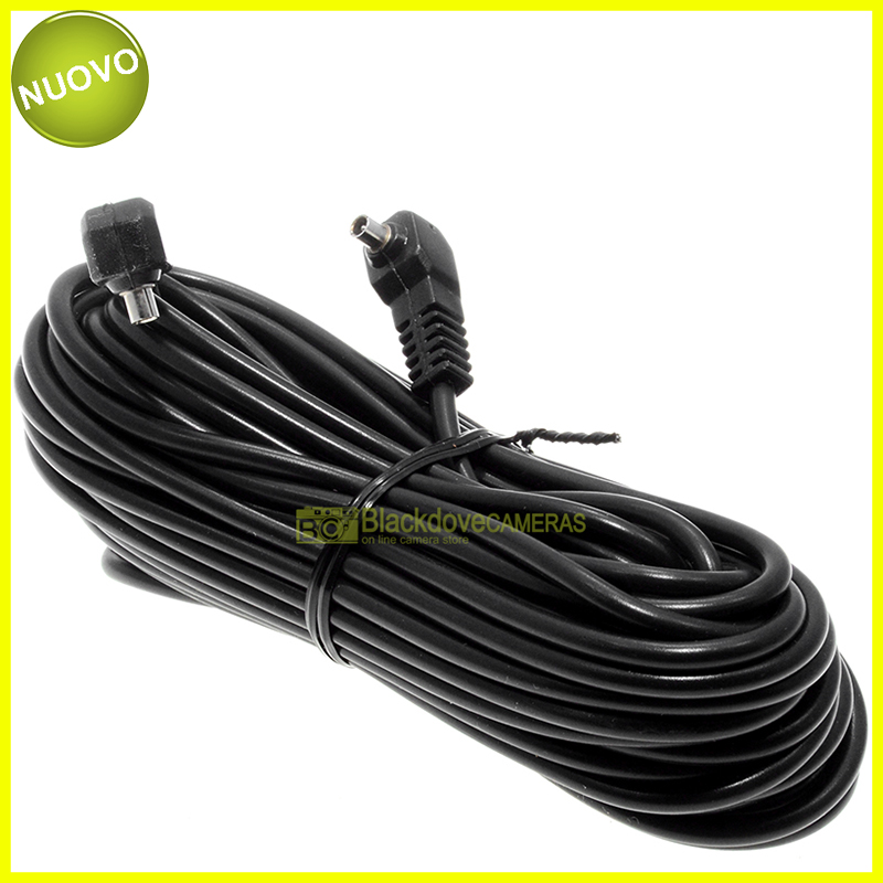 “Cavo sincro flash da 8 metri Femmina/femmina. Sincro flash cable 8m.”