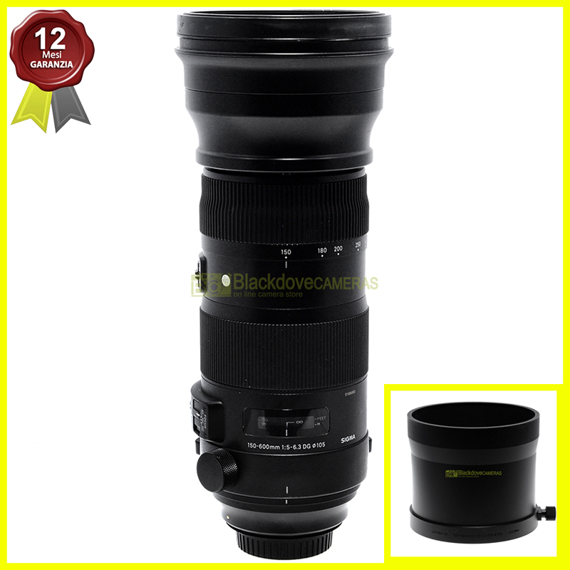 Sigma AF 150-600mm. f5-6,3 DG Sport. Obiettivo Full Frame per reflex Canon EOS.