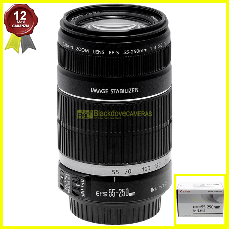 Canon EF-S 55/250mm f4-5,6 IS II Obiettivo AF per fotocamere reflex digitali APS