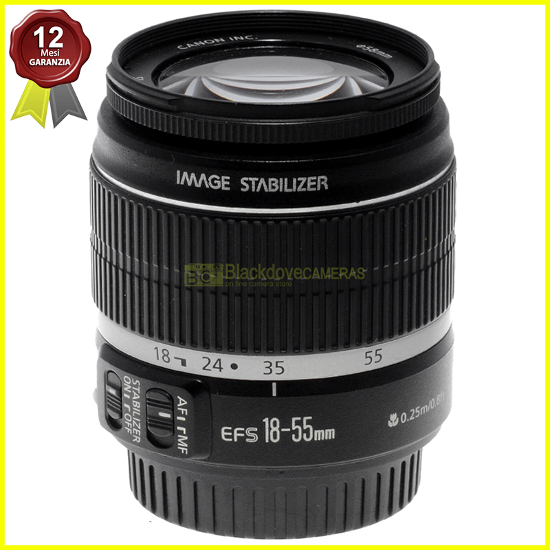 Canon EF-S 18-55mm f3,5-5,6. Obiettivo zoom per fotocamere digitali EOS AF.