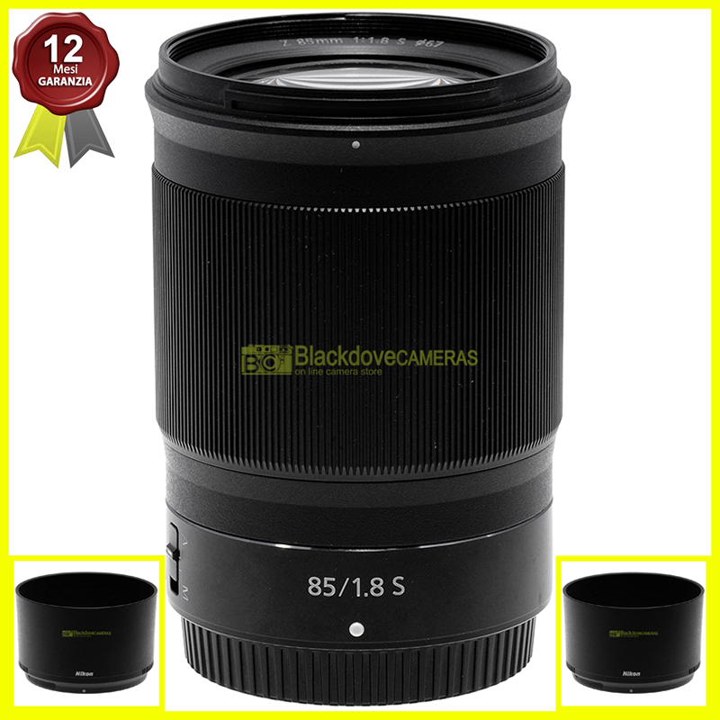 “Nikon Z Nikkor 85mm. f1,8 S obiettivo FX per fotocamere digitali mirrorless.”