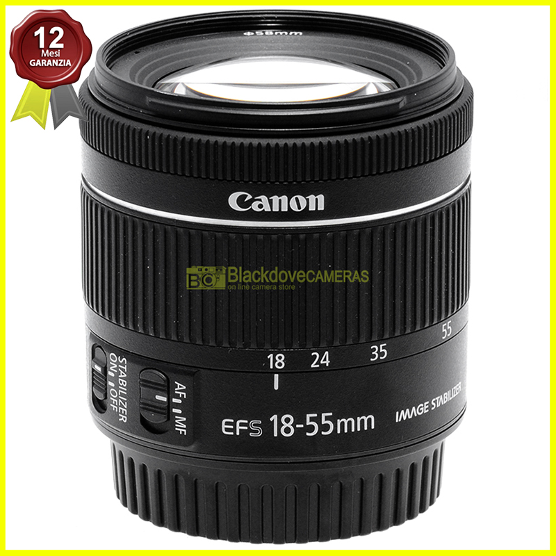 Canon EF-S 18/55mm. f4-5,6 IS STM. Obiettivo autofocus per reflex digitali APS